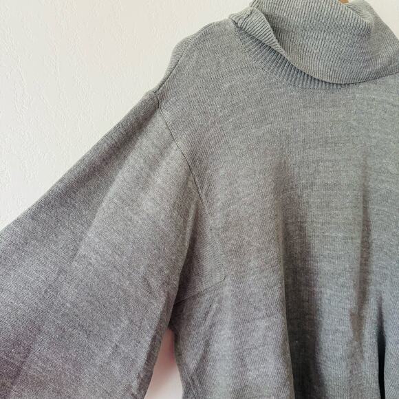 BCBG Maxazria | turtle neck oversized poncho shawl - Picture 2 of 4